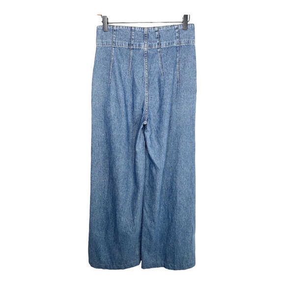 Free People Midnight City High Rise Wide Leg Jeans - Picture 5 of 15